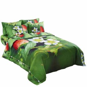 Nature Duvet Cover Set, Twin Bedding, Dolce Mela - Strawberry