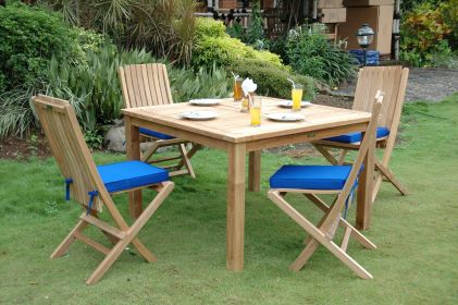 Windsor Comfort Chair 5-Pieces Folding Dining Set