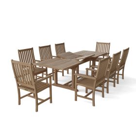 Bahama Wilshire Armchair 9-Pieces Extension Dining Set