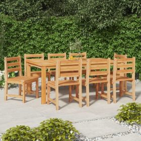 Patio Chairs 8 pcs Solid Wood Teak