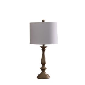 27.5" In Coastal Wood Effect Polyresin Table Lamp