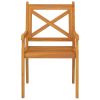 Patio Dining Chairs 4 pcs Solid Wood Acacia