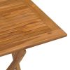 Folding Patio Dining Table 35.4"x23.6"x29.5" Solid Teak Wood