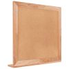 Wall Mirror 21.7"x21.7" Solid Wood Walnut