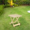 Outdoor Wooden Adirondack Patio Side Table