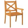 Patio Dining Chairs 4 pcs Solid Wood Acacia