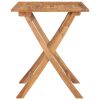 Folding Patio Dining Table 35.4"x23.6"x29.5" Solid Teak Wood