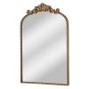 Arch Metal Wall Mirror Décor in Gold