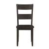 Distressed Walnut Ladder Back Side Chairs (Set of 2)