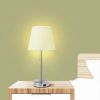 Jaydaliz 18" Satin Nickel Bedsize Table Lamp with USB port