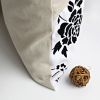 Onitiva - [Floral World] Linen Stylish Patch Work Pillow Cushion Floor Cushion (19.7 by 19.7 inches)