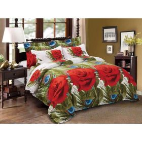 Duvet Cover Set Floral Bedding Dolce Mela - Romeo (Option: King)