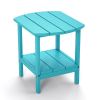 Outdoor Side Table for Adirondack Chairs;  All-Weather Resistant Humidity-Proof Waterproof Stain-Proof Accent Tables