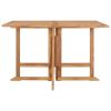 Folding Patio Dining Table 43.3"x43.3"x29.5" Solid Wood Teak